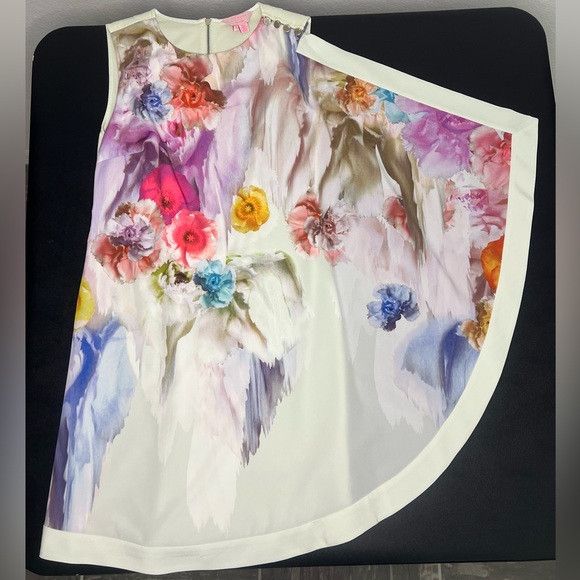 Ted Baker London Dahnni Sugar Sweet Floral Tunic Dress Size 1 (US 4) - Picture 1 of 9